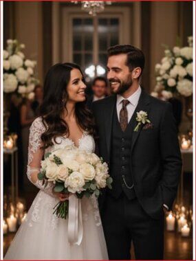 Men's 3 Piece British Tweed Wool Suits Blazer Vest Pants for Wedding